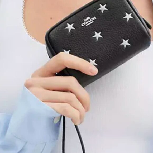 Coach Pouch Wristlet With Star Print - Picture 2 of 7